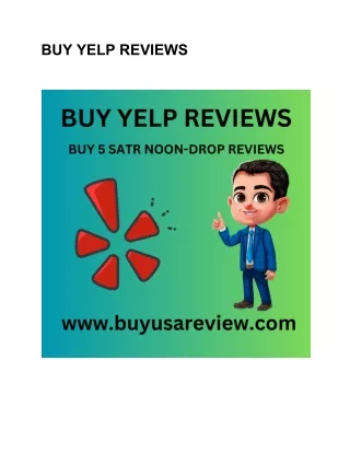 BUY YELP REVIEWS