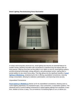 Smart Lighting_ Revolutionizing Home Illumination (1)