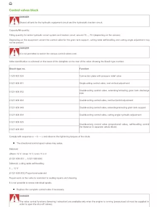 Deutz Fahr 6095 hts -14500 Combine Harvesters Service Repair Manual