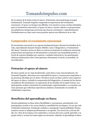 Crecimiento emocional