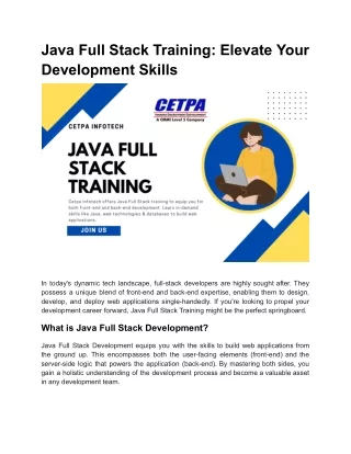 Java Full Stack Training_ Elevate Your Development Skills - 2 (1)