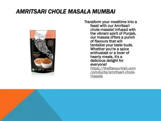 Amritsari Chole Masala mumbai