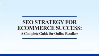 Maximizing E-commerce Success with Expert SEO Strategies