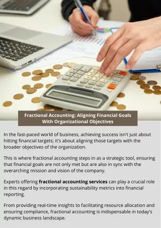 Fractional Accounting: Aligning Financial Goals With Organizational Objectives