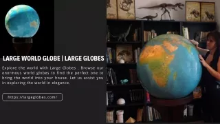 Large World Globe | Large Globes