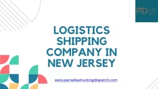 Get Reliable Logistics Shipping Company in New Jersey