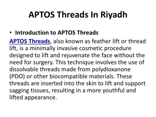 APTOS Threads In Riyadh