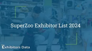 SuperZoo Exhibitor List 2024