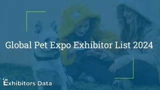 Global Pet Expo Exhibitor List 2024