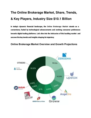 The Online Brokerage Market, Share, Trends, & Key Players, Industry Size