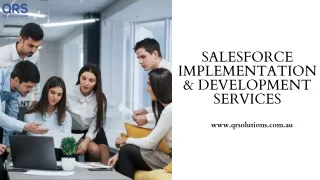 SALESFORCE IMPLEMENTATION & DEVELOPMENT SERVICES PDF