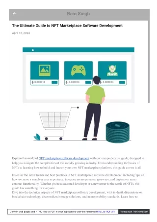 The Ultimate Guide to NFT Marketplace Software Development
