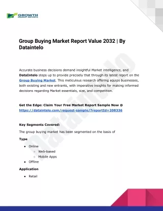 Group Buying Market I Size, Share and Growth