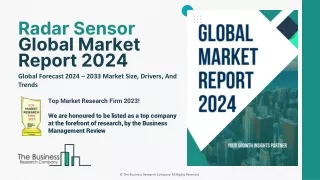 Radar Sensor Market Size, Share, Growth And Industry Overview 2024-2033