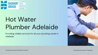 Hot Water Plumber Adelaide