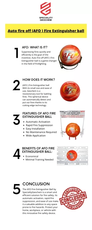 Auto fire off (AFO ) Fire Extinguisher ball