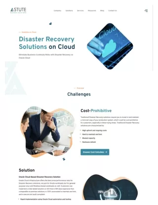 Disaster Recovery Solution for You: Customized Solutions