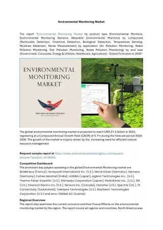 Environmental Monitoring Market Trends And Growth Analysis 2024