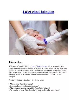 Laser clinic Islington