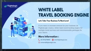 White Label Travel Booking Engine