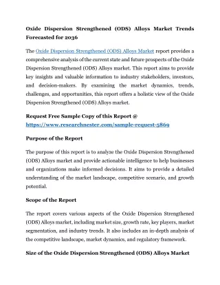 Oxide Dispersion Strengthened (ODS) Alloys Market Share: Key Trends