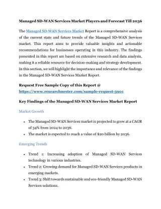 Managed SD-WAN Services Market Size & Growth Trends, 2036