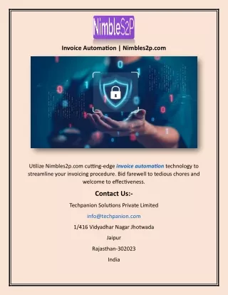 Invoice Automation | Nimbles2p.com