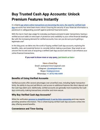 Buy Verified Cash App Accounts