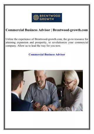 Commercial Business Advisor Brentwood-growth.com