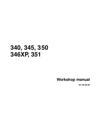 Husqvarna 351G Chainsaw Service Repair Manual