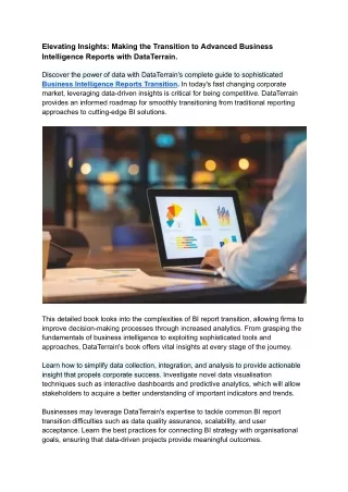Elevating Insights_ Making the Transition to Advanced Business Intelligence Reports with DataTerrain