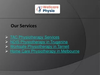 Home Care physiotherapy services in Melbourne