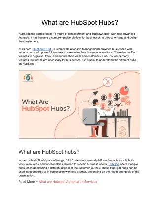 What are HubSpot Hubs