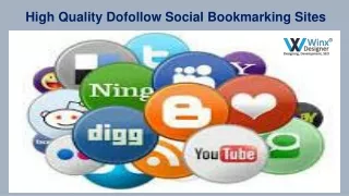 High Quality Dofollow Social Bookmarking Sites