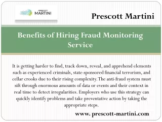 Robocalling services - Prescott Martini