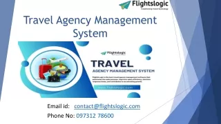 Travel Agency Management System