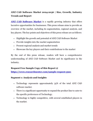 ANZ CAD Software Market