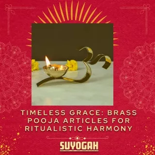 Timeless Grace Brass Pooja Articles for Ritualistic Harmony