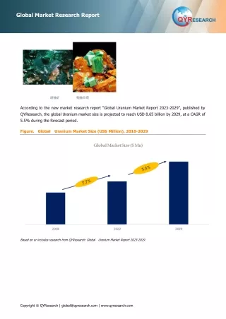 Global Top 13 Companies Accounted for 63% of total Uranium market (QYResearch, 2021)