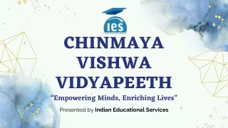 Chinmaya Vishwa Vidyapeeth