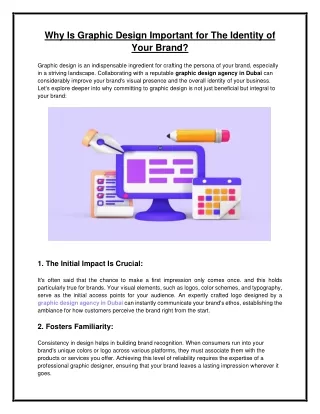 Importance of Graphic Design for the Brand Identity
