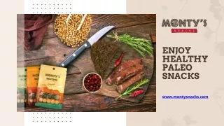 Enjoy Healthy Paleo Snacks - Monty Snacks