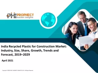 Sample India Recycle Platics for Constrution Market