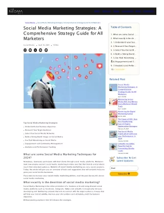 Social Media Marketing Strategies Guide 2024 - Neoma Media