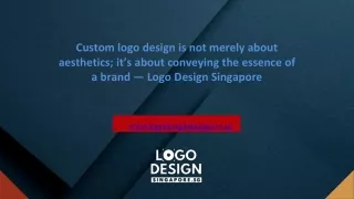 Custom logo design is not merely about aesthetics; it’s about conveying the essence of a brand — Logo Design Singapore