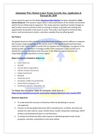 Aluminum Wire Market