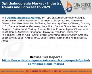 Ophthalmoplegia Market