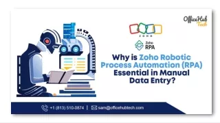 Why is Zoho Robotic Process Automation (RPA) Essential in Manual Data Entry