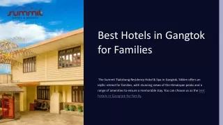 Top Picks for Families: Finding the Best Hotels in Gangtok