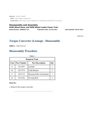 Caterpillar Cat 990K Wheel Loader (Prefix DJK) Service Repair Manual Instant Download